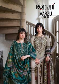 Romani aarzu vol-33 pure cotton dress material wholesalers chennai